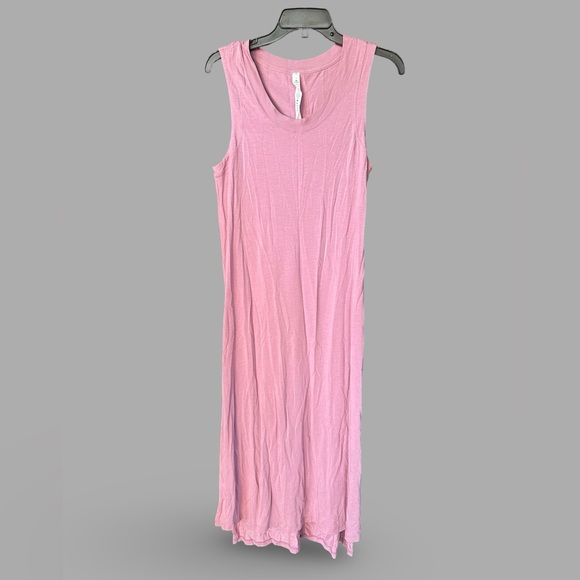 Lululemon All Yours Maxi Tank Dress Size 8 PKTP Pink Taupe Pima Cotton - Picture 1 of 3